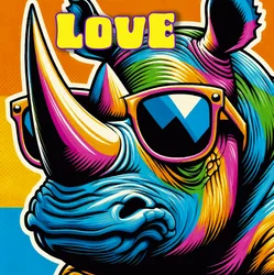 Cool Rhino Love Sunglasses