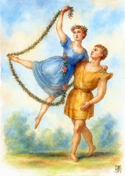 Dancing Spring Couple