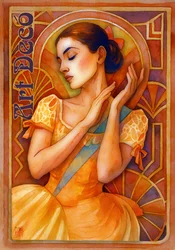 Elegant Art Deco Woman