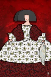 Elegant Lady in Floral Dress
