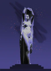 Ethereal Goddess Under Stars