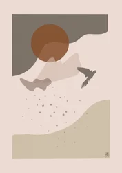 Flying Bird Desert Sun