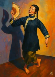 Graceful Fan Dancer