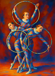 Harlequin Hoop Dancers