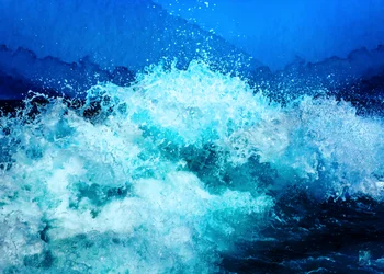 Turquoise Ocean Splash