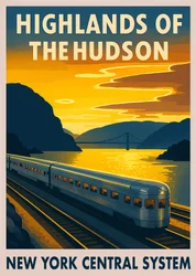 Vintage Hudson Sunset Train