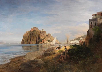 Ischia with View of the Aragonese Castle, 1880