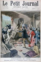 Europeans Saved by a Detachment of French Marines, Pao Ting Fou, China