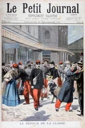 French Soldiers Returning Home, France, 1897