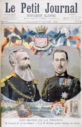 King Leopold II of Belgium and Prince Nicholas of Greece and Denmark, 1895