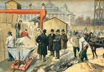 The Prince of Wales Visits the Construction Sites for the 1900 Paris Exhibition