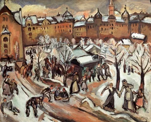 Snow in Munich