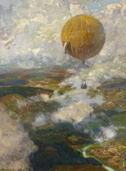 In a Hot Air Balloon Over the Vosges