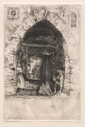 Etchings of Venice: Laundry
