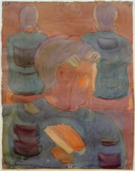 Preparation (Devotion in the Dining Hall). Partial Study (Boy with Hymnbook)