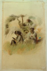 Two Women in Landscape