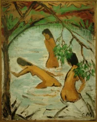 Three Bathers in the Water