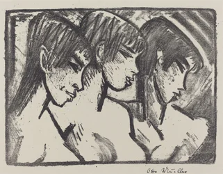 Three Girls in Profile