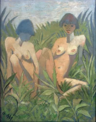 Two Girls in the Reed