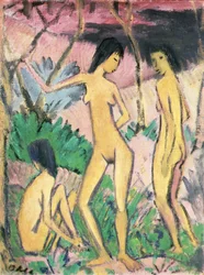Three Nudes in a Landscape