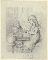 Staged School Scene