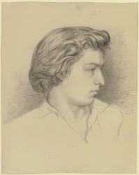 Portrait of a Young Man in Right Profile