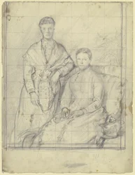 Double Portrait: Standing and Seated Figures