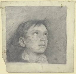 Head of a Boy Looking Upwards