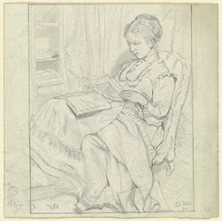Luise Scholderer Examining Individual Sheets