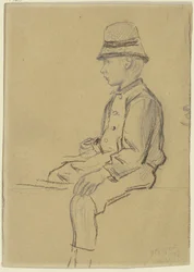 Study for the "Donkey Rider in the Dunes"