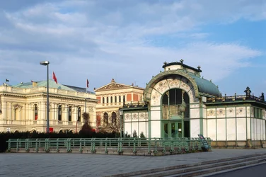 The Otto Wagner Pavilion on Karlsplatz