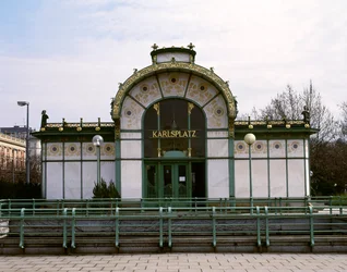 The Otto Wagner Pavilion on Karlsplatz