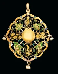 Armenian Gemset and Enamelled Reliquary