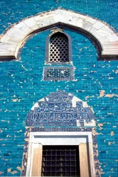 View of the portal of the Green Mausoleum