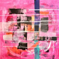Vibrant Pink Abstract