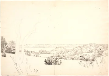 Landscape with view over Skarrit lake