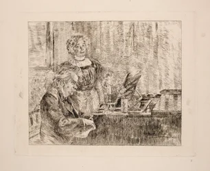 Edvard and Nina Grieg at the Piano