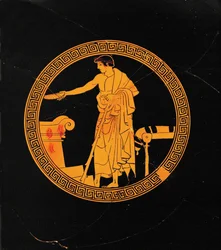 Young Man Pouring a Libation on an Altar