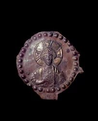 Blessing Christ (relief on medallion, 5th-6th century)