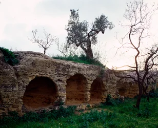View of paleochristian necropolis, 4th century