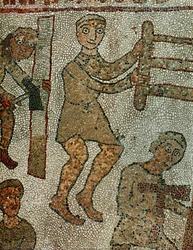 Carpenter with a Saw, Another with an Axe
