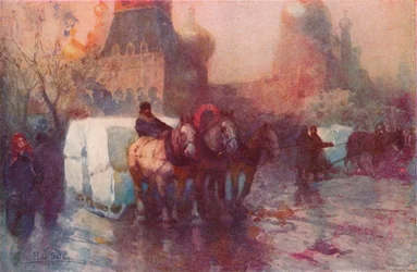 Ice Carrying in Moscow