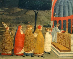 Predella of Miracle of Profaned Host (detail)