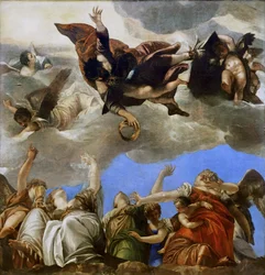 Saint Mark Rewarding the Theological Virtues
