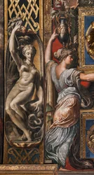 The Three Wise Virgins and Three Foolish Virgins (detail)