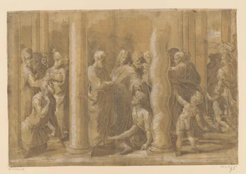 Saints Peter and John Healing a Lame Man