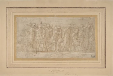 Roman or Greek Warriors Celebrating after a Victory