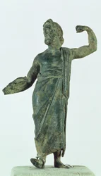Shami figure, possibly Zeus or Poseidon, recovered from the ruined temple in the city of Nehavand, Iran
