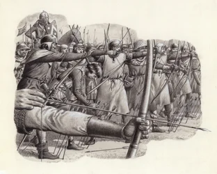 Longbowmen at the Battle of Falkirk