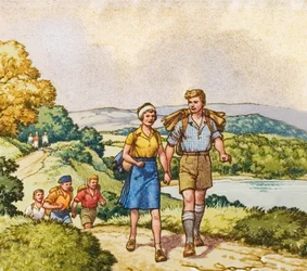 Hiking in the years after World War I